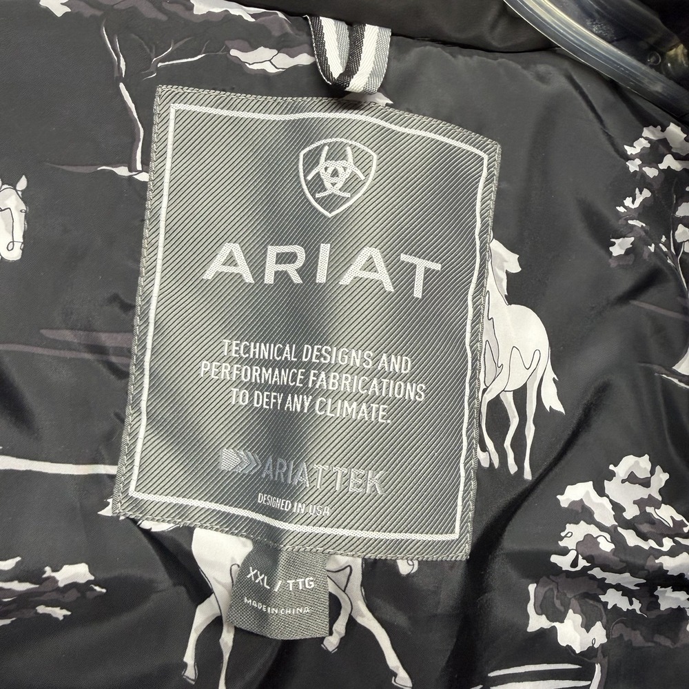 Ariat Tek Ashley Insulated Vest Women 2XL Black Double Zip Wind Water Protection - Picture 7 of 13